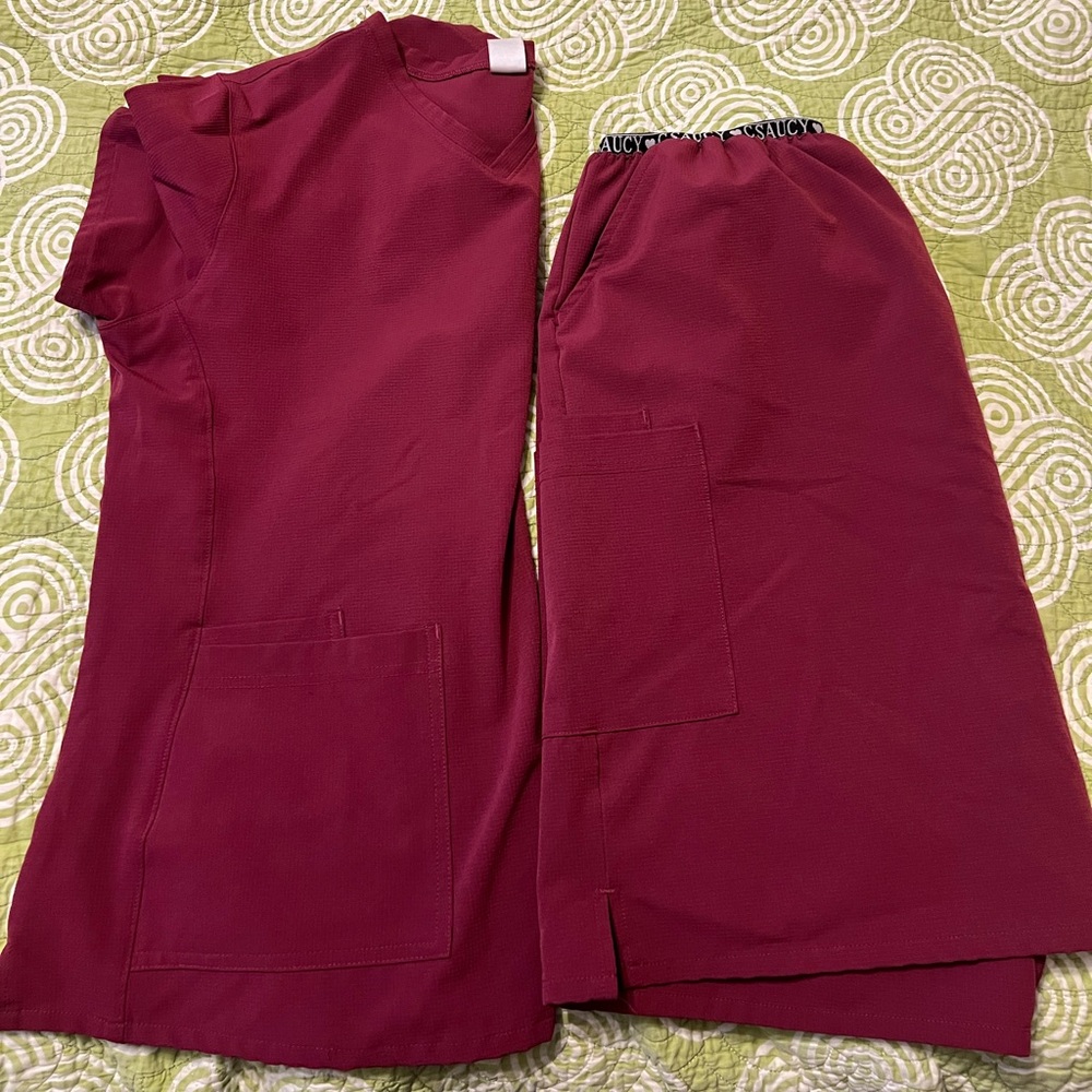 Four Scrubs Sets with Top and Skirts